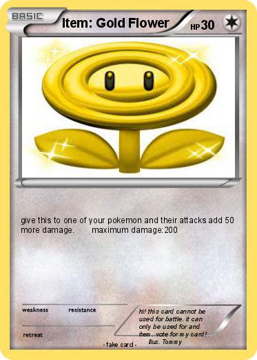 Pokemon Item: Gold Flower