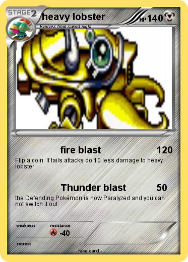Pokemon heavy lobster