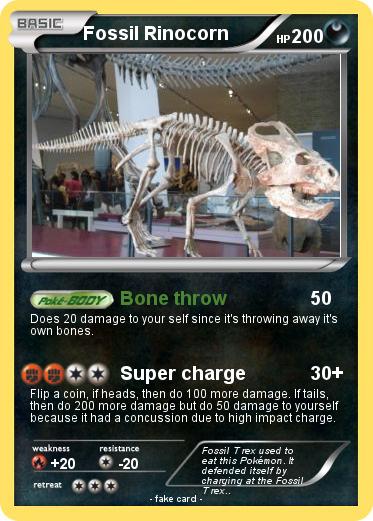 Pokemon Fossil Rinocorn