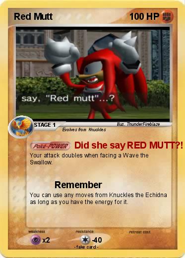 Pokemon Red Mutt