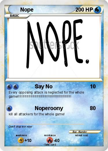 Pokemon Nope