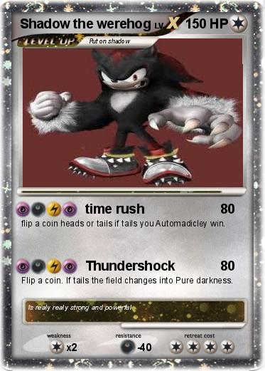 Pokemon Shadow the werehog
