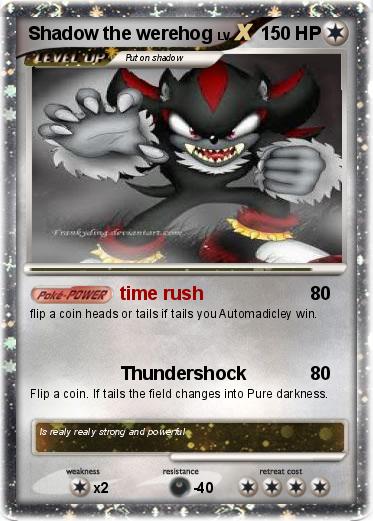 Pokemon Shadow the werehog
