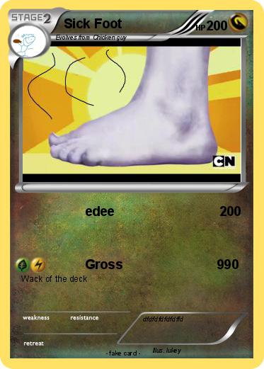 Pokemon Sick Foot