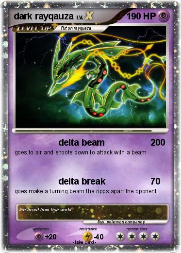 Pokemon dark rayqauza