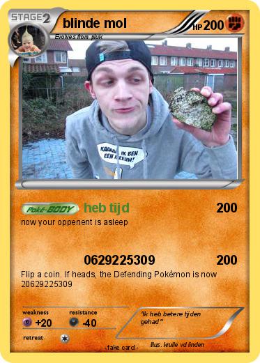 Pokemon blinde mol