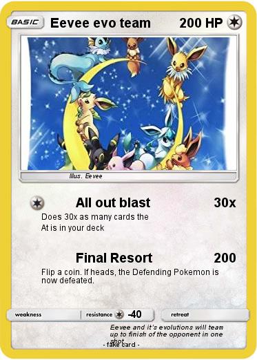 Pokemon Eevee evo team