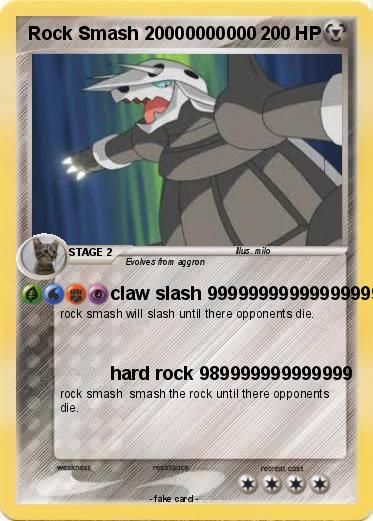 Pokemon Rock Smash 20000000000