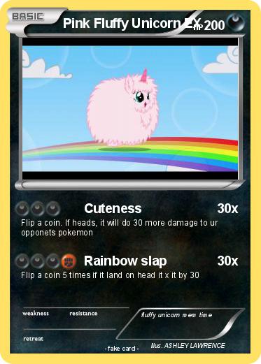 Pokemon Pink Fluffy Unicorn EX