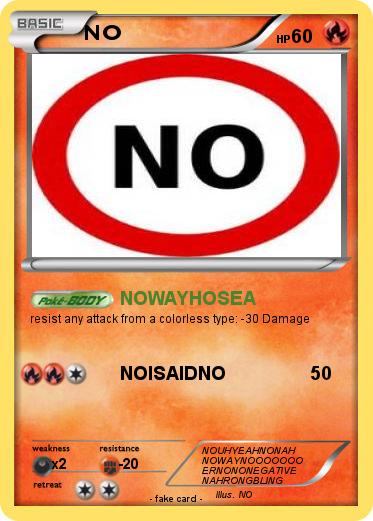 Pokemon NO