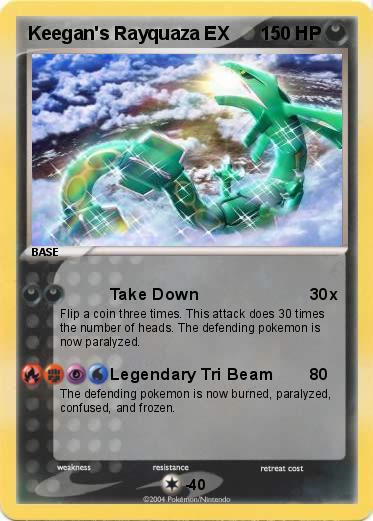 Pokemon Keegan's Rayquaza EX