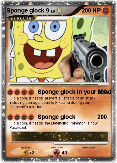 Pokemon Sponge glock 9