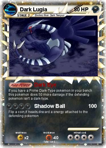Pokemon Dark Lugia
