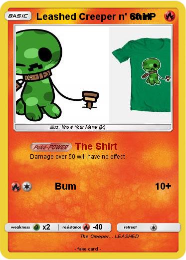 Pokemon Leashed Creeper n' Shirt