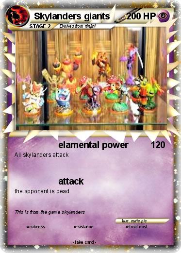 Pokemon Skylanders giants