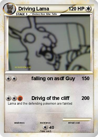 Pokemon Driving Lama
