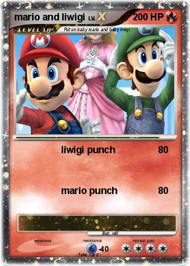 Pokemon mario and liwigi