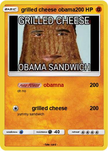 Pokemon grilled cheese obama