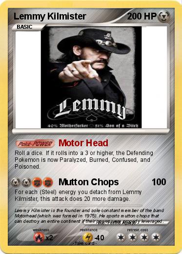Pokemon Lemmy Kilmister