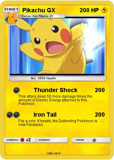 Pokemon Pikachu GX