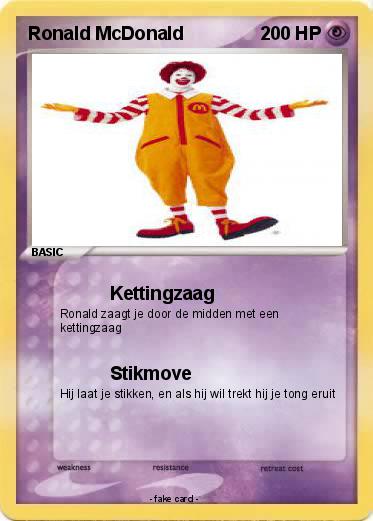 Pokemon Ronald McDonald