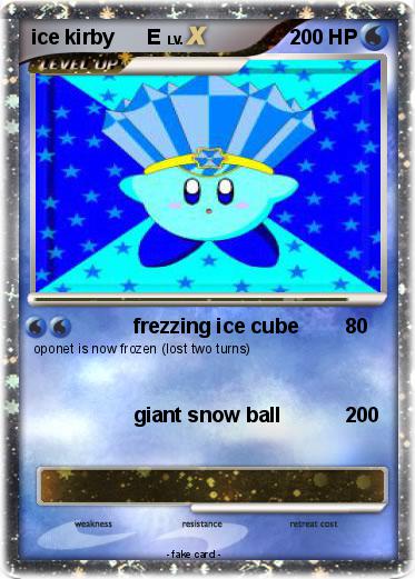 Pokemon ice kirby      E