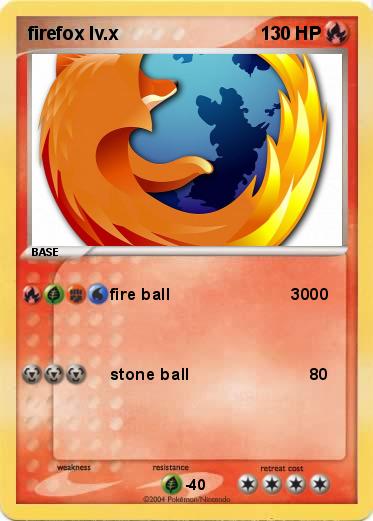 Pokemon firefox lv.x
