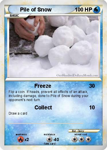 Pokemon Pile of Snow