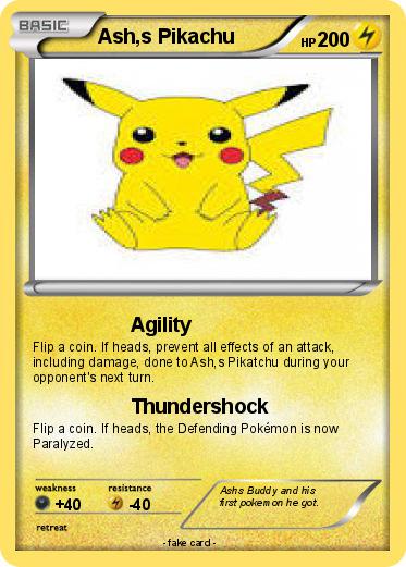Pokemon Ash,s Pikachu