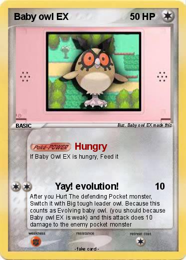 Pokemon Baby owl EX