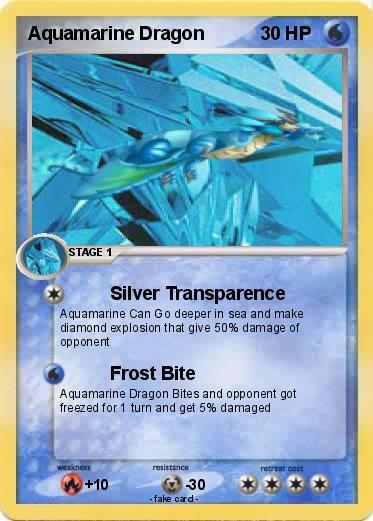 Pokemon Aquamarine Dragon