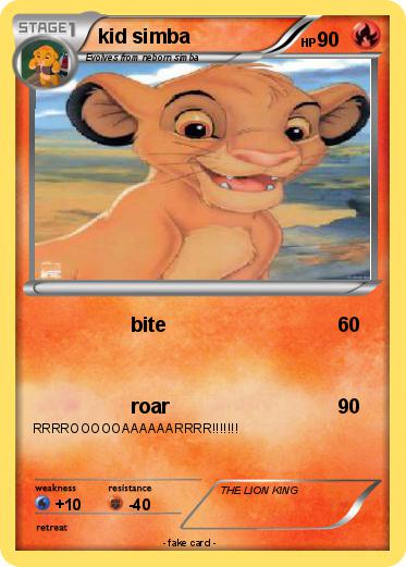 Pokemon kid simba