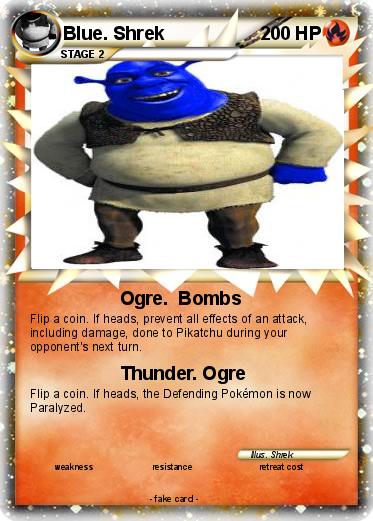 Pokemon Blue. Shrek