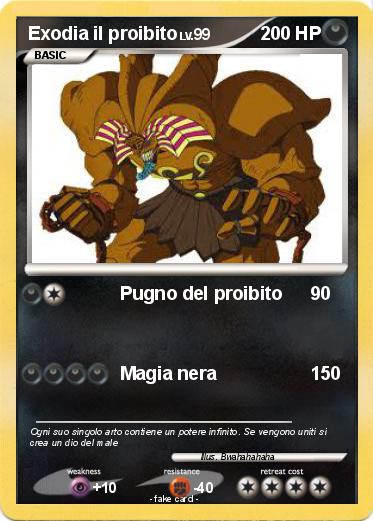 Pokemon Exodia il proibito