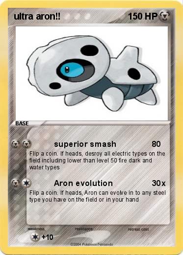Pokemon ultra aron!!