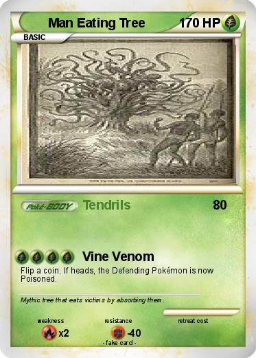 Pokemon Man Eating Tree
