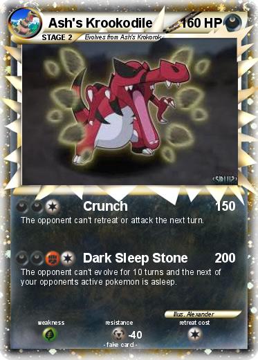 Pokemon Ash's Krookodile
