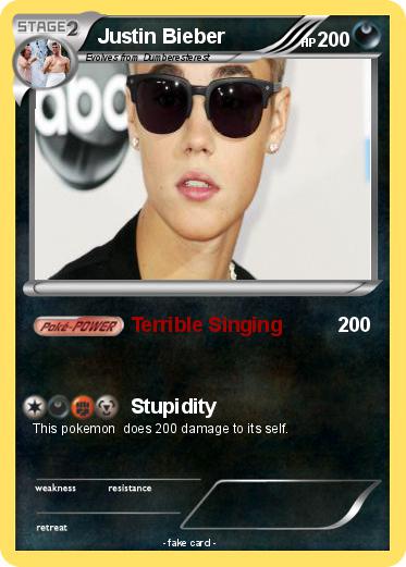 Pokemon Justin Bieber