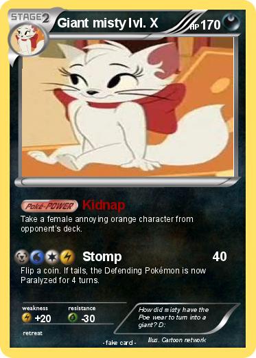 Pokemon Giant misty lvl. X