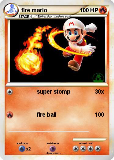 Pokemon fire mario