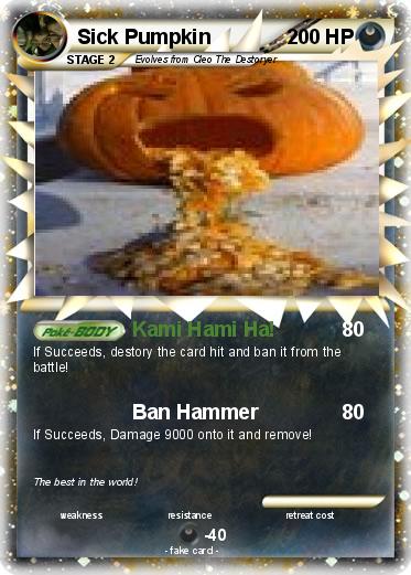 Pokemon Sick Pumpkin