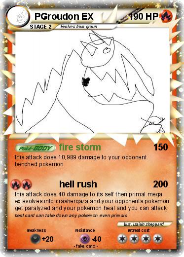 Pokemon PGroudon EX
