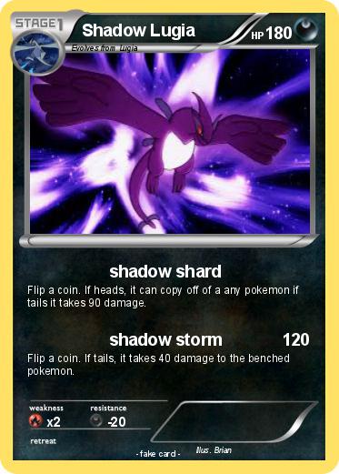 Pokemon Shadow Lugia
