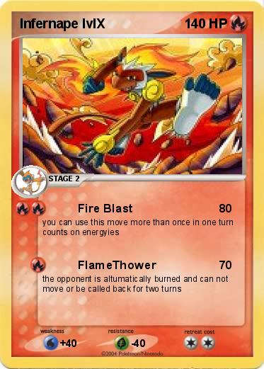 Pokemon Infernape lvlX