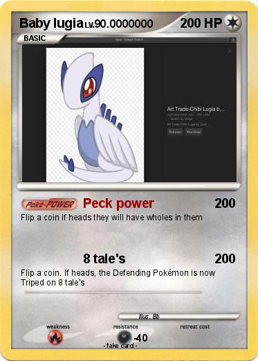 Pokemon Baby lugia