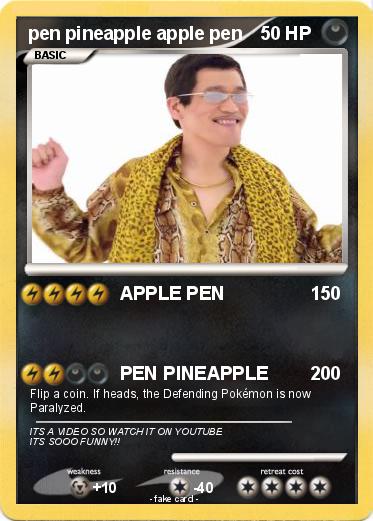 Pokemon pen pineapple apple pen