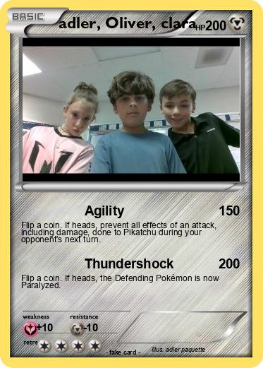 Pokemon adler, Oliver, clara