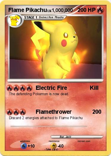 Pokemon Flame Pikachu