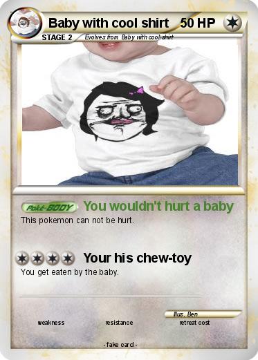Pokemon Baby with cool shirt