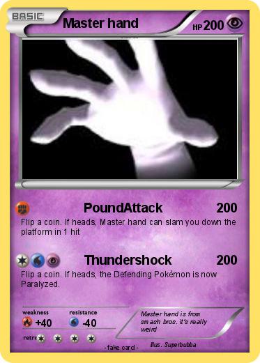 Pokemon Master hand